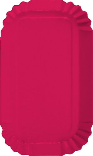 2922/9re "assiette fuchsia rectangulaire"