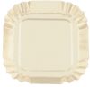 2937/5ca "assiette crème carrée"