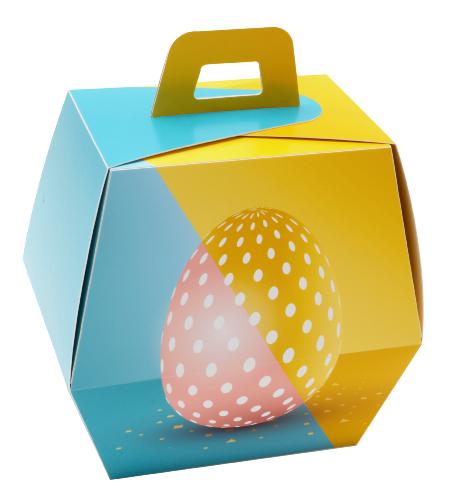 Dessin "Pop Egg" forme conique