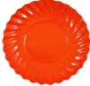 2920 "assiette orange ronde"