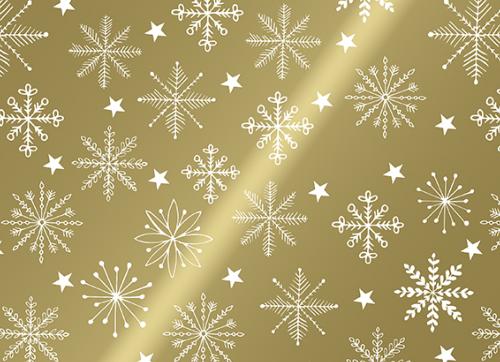 609 dessin "Cristaux blanc-or"