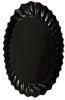 2936/10ov "assiette noire ovale"