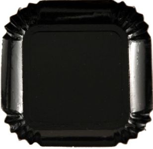 2936 "assiette noire carrée"