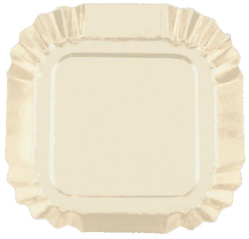 2937/5ca "assiette crème carrée"